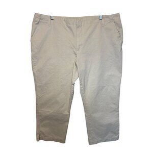 Old Navy Womens Khaki Cotton Ankle Pants Size 20